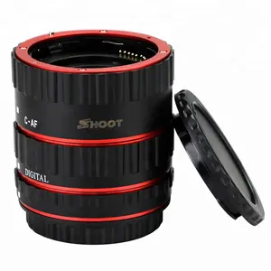 SHOOT para accesorios de cámara DSLR tubo de extensión Macro automático para lente de cámara Canon