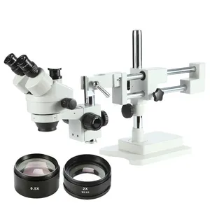 3.5 X-90 X Zoom Flexible Arm Stereo schmuck Trinocular Microscope For Repair