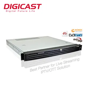 DIGICAST 100 Channels DASH HLS HTTP RTMP IPTV Network Media Sever Player For Changing The IP Protocol