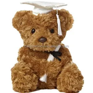 Tùy Chỉnh Tốt Nghiệp Teddy Bear Với Cap Và Áo Choàng, Văn Bằng Tốt Nghiệp Quà Tặng Chúc Mừng Grad Celebration Plush Teddy Bear Đồ Chơi Mềm