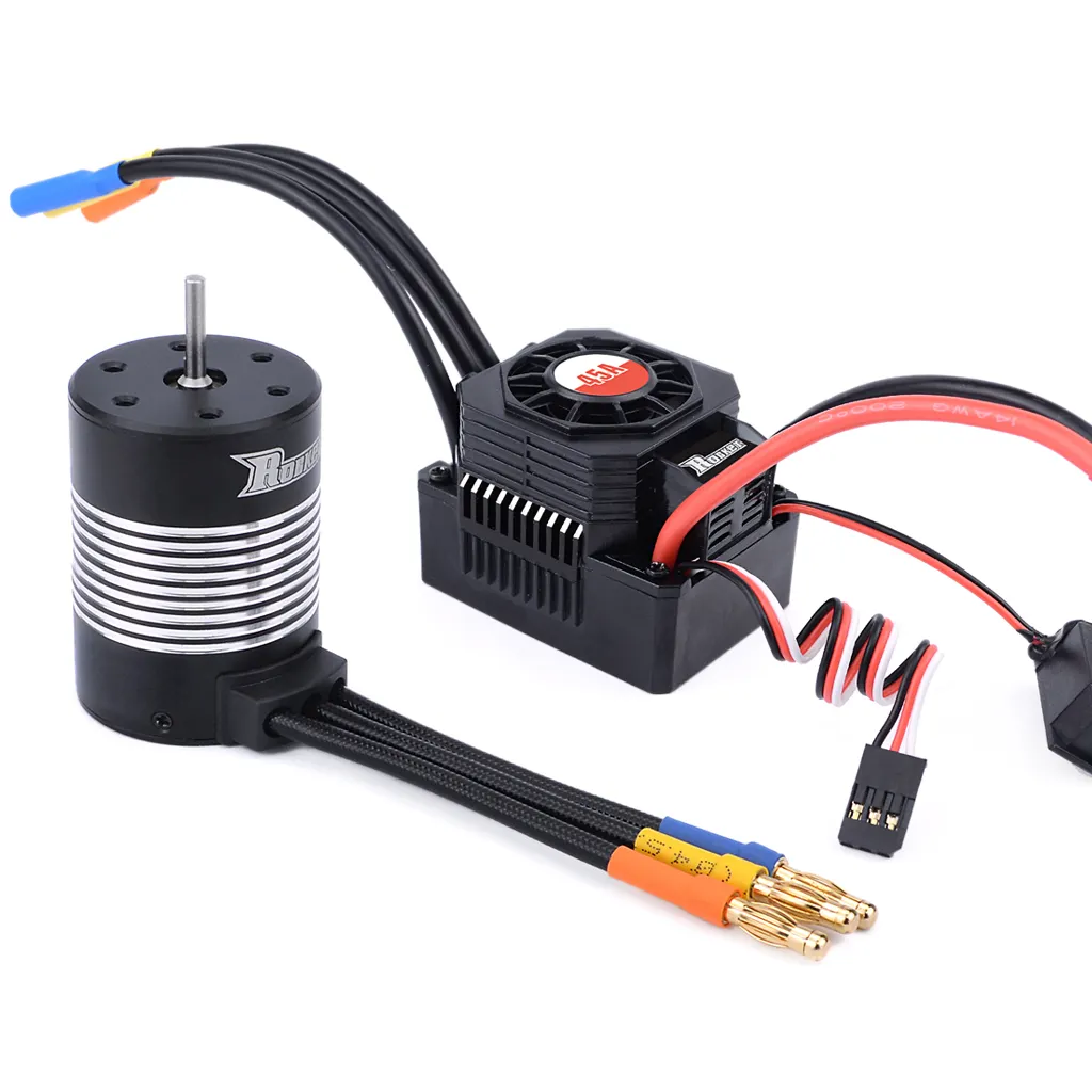 Factory outlet wholesales Rocket Waterproof dc motor 3650 +60A ESC combo for RTR 1/10 rc cars