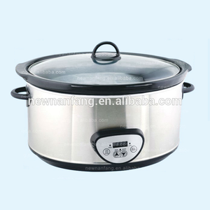 lenta eléctrica digital, 6.5QT, 8.0QT, Cubierta exterior de acero inoxidable/utensilios de <span class=keywords><strong>cocina</strong></span>/electrodomésticos/<span class=keywords><strong>sous</strong></span> <span class=keywords><strong>vide</strong></span> - Product Image 1