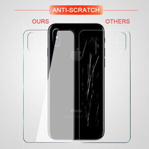 9H Độ cứng chống trầy <span class=keywords><strong>x</strong></span>ước, trường hợp thân thiện, trở lại Tempered Glass phim bảo vệ màn hình cho iPhone 16 15 14 13 12 Pro Max - Product Image 4