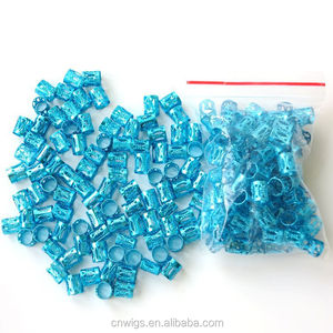 XUCHANG HARMONY 2000 Bleu Dreadlock Cheveux Perles Tresses Accessoires Crochet Extensions De Cheveux Outil - Product Image 3