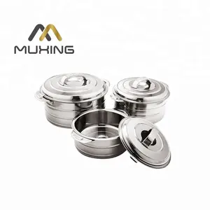 3 Buah Panci Stainless Steel Panci Memasak India Panci Induksi Peralatan Masak Harga Murah