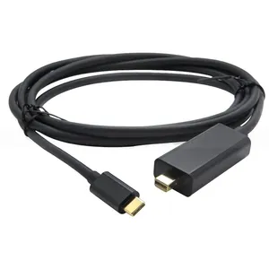 USB-C USB 3.1 סוג C למיני DisplayPort DP זכר כבל 4K @ 60Hz 1.8m עבור MacBook