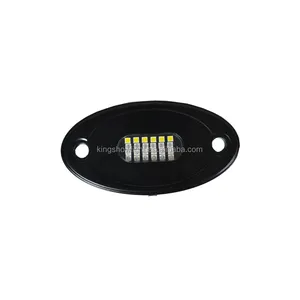 Mini phares LED RGBW 24W pour véhicule tout terrain, lumière de roche, pour l'intérieur de la voiture