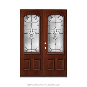 <span class=keywords><strong>Porta</strong></span> <span class=keywords><strong>a</strong></span> <span class=keywords><strong>Battente</strong></span> Moderna di Lusso con Design in Legno e Vetro per Interni di Hotel, Superficie Rifinita, <span class=keywords><strong>Porta</strong></span> Doppia Nera Personalizzata - Product Image 4
