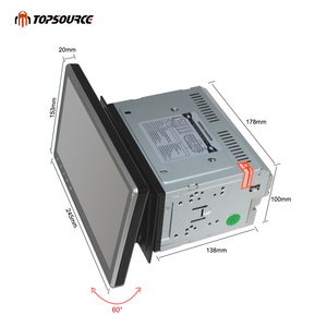 TOPSOURCE Chơi Xe Đa Phương Tiện Phổ Android 6.0 2 Din 10.1 Inch Car DVD Đài Phát Thanh Máy Nghe Nhạc 1G 16G Với GPS Wifi BT 1024*600 - Product Image 5