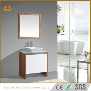 Piedra Artificial cuenca mdf espejo de <span class=keywords><strong>baño</strong></span> con espejo de esquina del gabinete del fregadero - Product Image 6