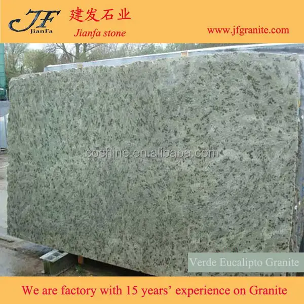 goede prijzen van tropische groene granieten verde eucalipto per meter