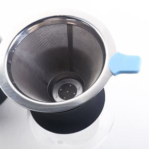 Caffettiera riutilizzabile in acciaio inox con caraffa in vetro per i tuoi set da tè e caffè - Product Image 2