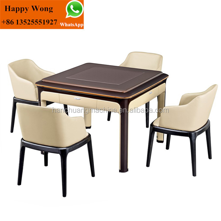 HC - C580 high Configuration 4 legs with seat automatic mahjone table