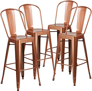 <span class=keywords><strong>Tabouret</strong></span> de Bar en métal <span class=keywords><strong>Vintage</strong></span> pour hommes et femmes, dossier haut, nouveau Style, à la mode, portable - Product Image 4
