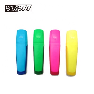 Stasun phổ biến <span class=keywords><strong>Highlighter</strong></span> khuyến mại chất lượng cao nhiều màu mềm cao su grip văn bản đánh dấu bút huỳnh quang - Product Image 2