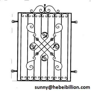 manufacturer iron window guards decoration window grills