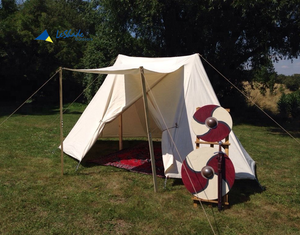 <span class=keywords><strong>Tenda</strong></span> Medievale <span class=keywords><strong>Bianca</strong></span> in Cotone 5x3m per Glamping e Campeggio all'Aperto con Protezione Solare - Product Image 3