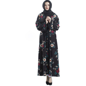 All'ingrosso più popolare abito del Medio Oriente Abito musulmano stampato da donna abbigliamento islamico turco - Product Image 4