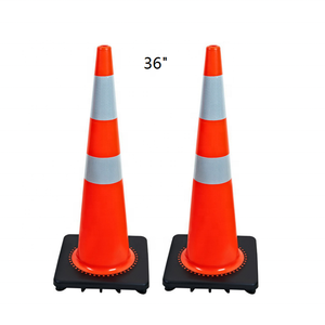 Nhà Sản Xuất Cung Cấp Bán Buôn Phong Cách Khác Nhau Màu Linh Hoạt PVC Nhựa Đường Nguy Hiểm Cảnh Báo An Toàn Giao Thông Cone - Product Image 5