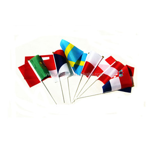 Mini postes <span class=keywords><strong>de</strong></span> <span class=keywords><strong>bandera</strong></span> <span class=keywords><strong>de</strong></span> mano con logotipo personalizado, <span class=keywords><strong>bandera</strong></span> promocional <span class=keywords><strong>de</strong></span> poliéster personalizada que agita a mano - Product Image 2