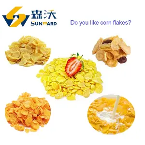 2025 Updated 2024 Sunward breakfast cereal machine puffed corn snacks pellet making machine / maker / processing line