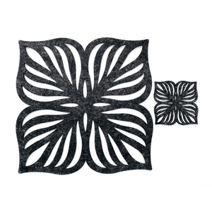 Tovagliette e sottobicchieri in feltro spesso 100% poliestere tagliati al Laser personalizzati per tavoli in <span class=keywords><strong>vetro</strong></span> - Product Image 2
