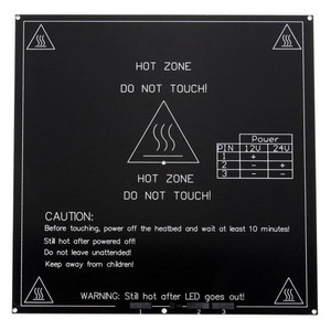 <strong>MK3</strong> <strong>Aluminum</strong> Soldering <strong>Heatbed</strong> 12v/24v 280w 300*300mm