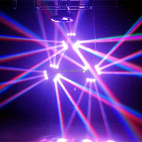 Mini éclairage de scène LED rotatif à trois rangées, avec faisceau d'araignée, éclairage Disco de chine, bon marché, 1 unité