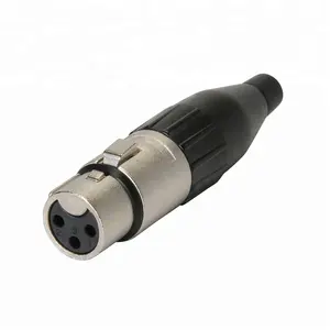 Cabo conector de áudio xlr, adaptador com plug jack e microfone macho e fêmea