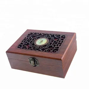 Caja de embalaje de madera MDF personalizada, embalaje de regalo de joyería de lujo de alta calidad