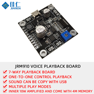 JQM910 Amplificador de Potencia de 10W con Múltiples Modos de Reproducción y Placa de Voz para Recordatorios en Talleres - Product Image 2
