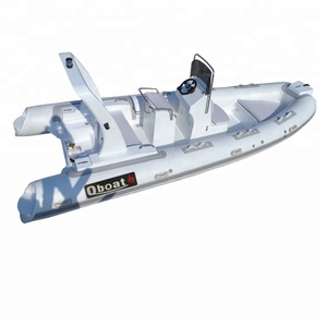 Barco inflable rígido marino de 5,8 M con certificado CE, yate de costilla Hypalon de fibra de vidrio con motor fuera de borda para patrulla y navegación - Product Image 3