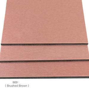 <span class=keywords><strong>Brushed</strong></span> Nhôm Composite Panel Vàng Bạc trang trí nội thất Signage <span class=keywords><strong>ACM</strong></span> bảng điều chỉnh - Product Image 6