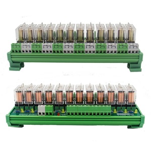 Maßge schneiderte 12 Kanal 1 SPST-NO NC DIN Rail Mount G2R-1-E mit 8Pin Relais buchse 24V DC/AC Interface Relais modul