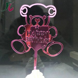 Nuovo Design Topper <span class=keywords><strong>per</strong></span> Torta in Acrilico 'Buon Compleanno' a Forma di Orsetto <span class=keywords><strong>per</strong></span> Decorazione <span class=keywords><strong>Torte</strong></span> di Feste di Compleanno <span class=keywords><strong>per</strong></span> Bambini - Product Image 6