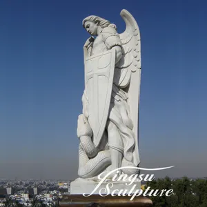 手雕圣迈克尔大天使雕像