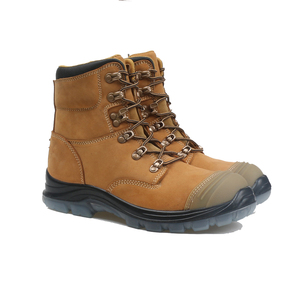 Fabricant usine de chaussures de sécurité personnalisées <span class=keywords><strong>pour</strong></span> hommes bout en acier cuir antidérapant imperméable résistant aux coups de couteau s3 vente en gros - Product Image 3