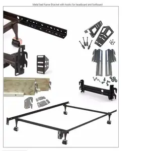 Folding bracket metal bed frame l shape parts