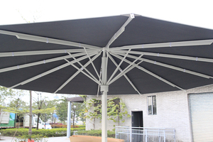10 pies <span class=keywords><strong>3M</strong></span> jardín playa sombrilla redonda Patio comercial sombrilla con base y LED - Product Image 2