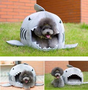 ZYZ summer shark shape cave pet bed for dog and cat pet single home with the price best - Product Image 6
