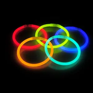 Cadeaux de fête, bâton lumineux de couleur unique, bâton lumineux coloré, bracelet lumineux