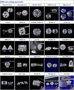 Starsgem 6.5mm 1CT lỏng đá quý đồ trang sức mới nóng lỏng đá rất nhiều vòng màu hồng moissanite 1CT màu hồng moissanite - Product Image 5