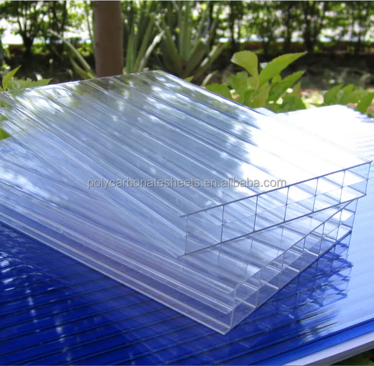 Multi Wall Polycarbonate Hollow Sheet Price PC Roof Panels Greenhouse Plastic Construction Material