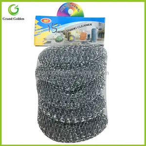 5PCS Net Bag Packing Galvanize Wire Mesh Pot Scourer