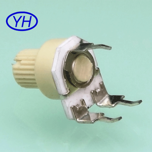 En céramique film 3 pins 8mm espagne 100 k 200 k jaune coupe en <span class=keywords><strong>plastique</strong></span> personnalisé bouton potentiomètres - Product Image 5