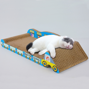 Büyük arka kanepe kanepe salonu oluklu karton kedi Scratchers için kedi Clawing uyku oynarken kurulu aşağı yatıyordu IC-0025-60 - Product Image 4