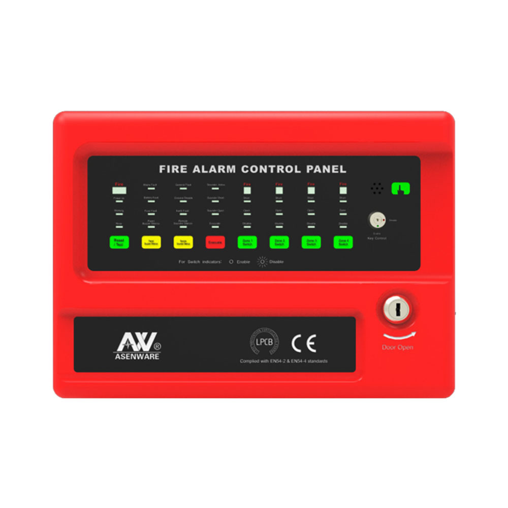 Asenware 4 зоны 2166 серия стандартная Проводная ЖК-система управления пожарной сигнализацией