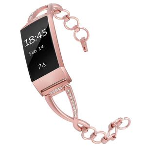 Tschick-bandas de acero inoxidable para <span class=keywords><strong>Fitbit</strong></span> Charge 3, repuesto de pulsera de Metal de acero inoxidable Premium, <span class=keywords><strong>correa</strong></span> de <span class=keywords><strong>reloj</strong></span> - Product Image 2