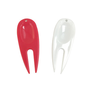 Outil Divot de Golf en plastique, marqueur de balle de Golf, Kit de réparation de golfeur rouge blanc - Product Image 2