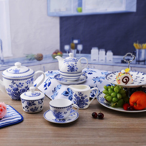 Azul a rayas 9 "de cerámica grande de ensalada de Pasta tazones de sopa <span class=keywords><strong>Ramen</strong></span> tazón - Product Image 3